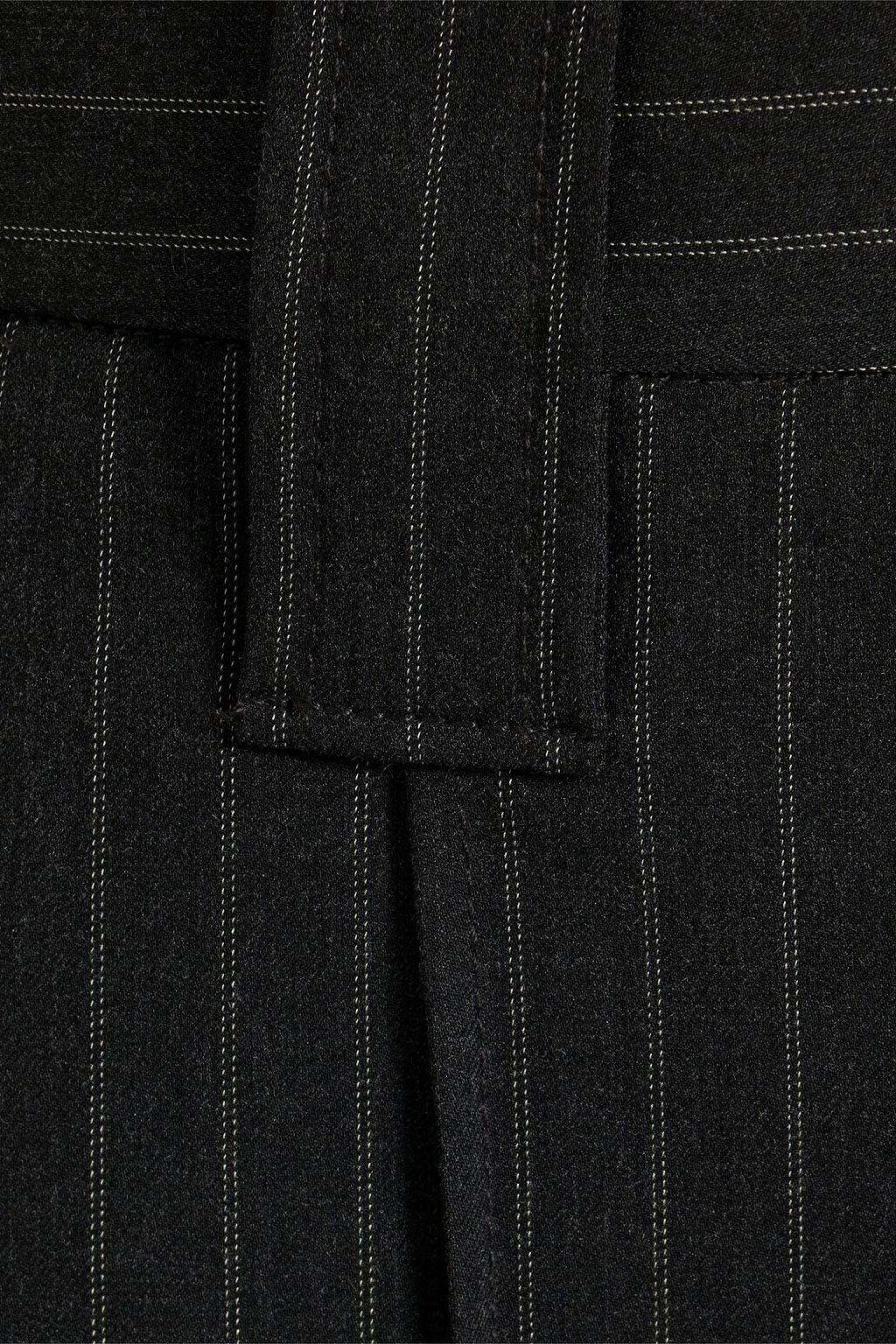 GANNI Pinstriped twill flared pants