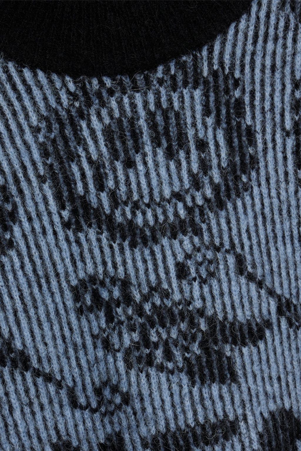 GANNI Strickpullover mit Intarsienmuster