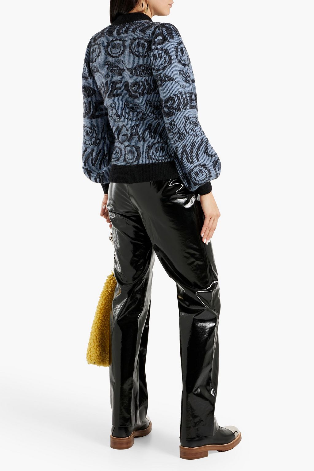 GANNI Strickpullover mit Intarsienmuster