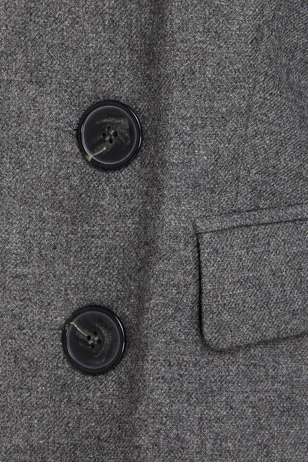 BA&SH Bazra double-breasted mélange flannel blazer