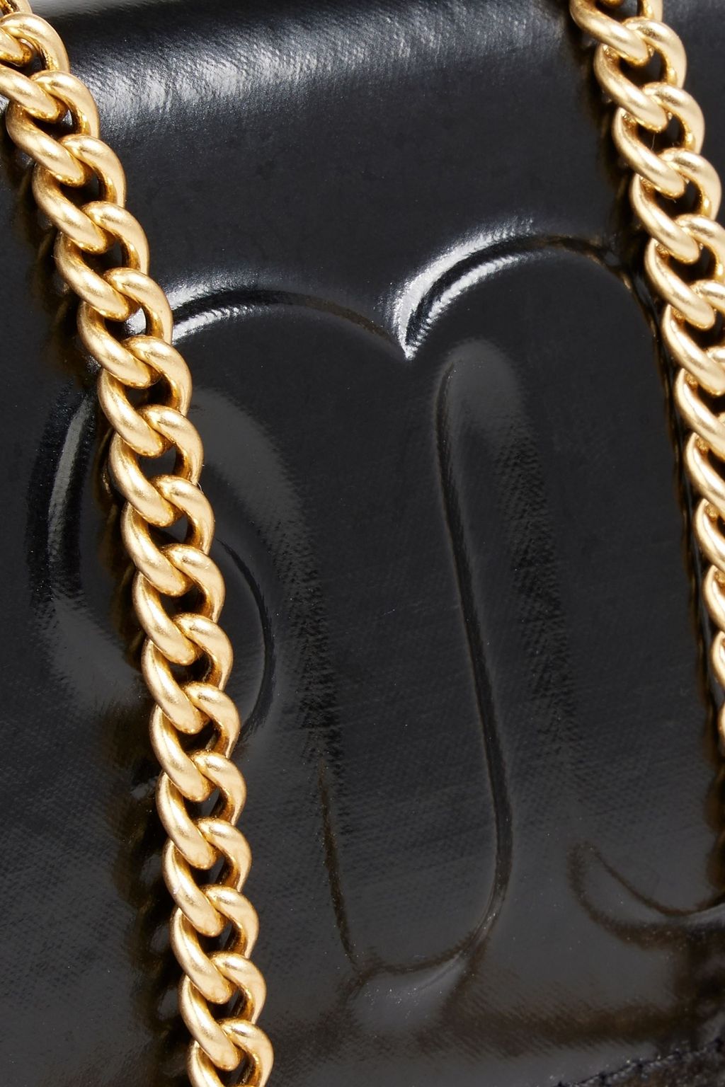 NANUSHKA Kingsley vegan patent-leather cardholder