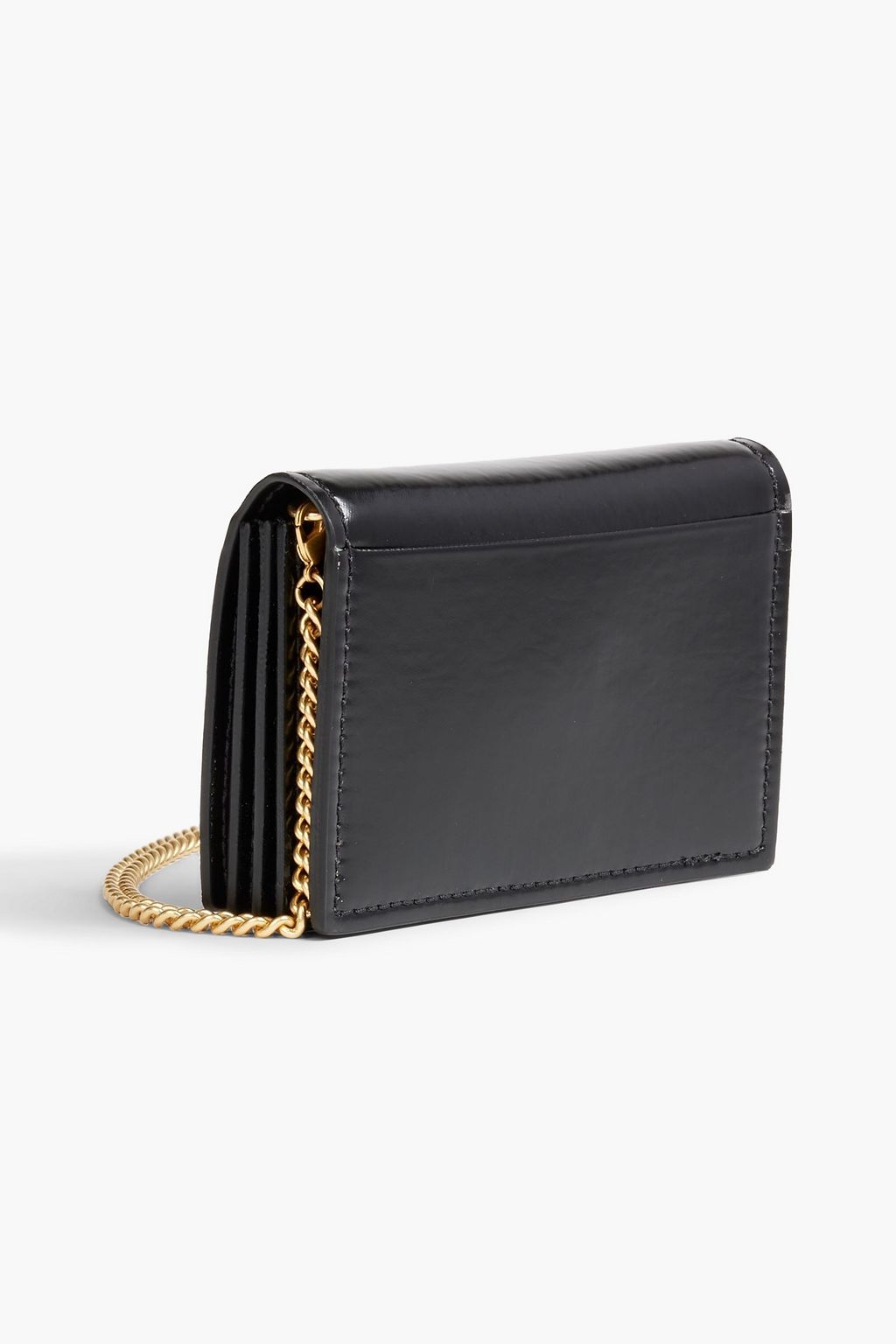 NANUSHKA Kingsley vegan patent-leather cardholder