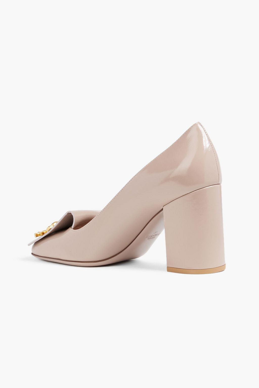 VALENTINO GARAVANI Maison Gryphons embellished suede pumps