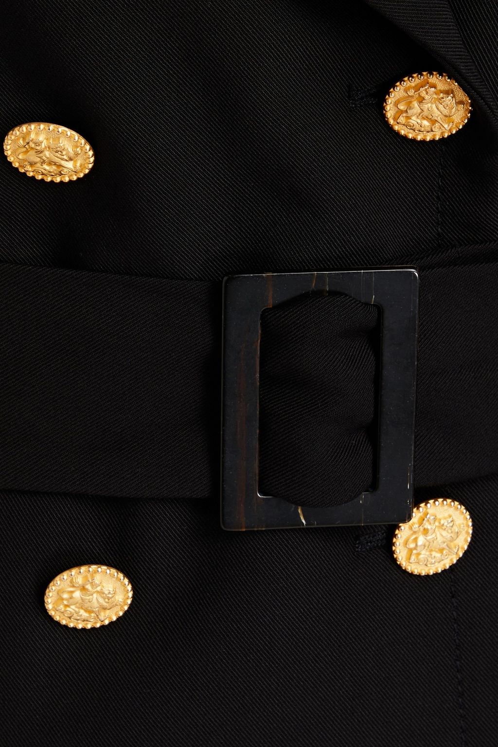 BA&SH Basti double-breasted twill vest