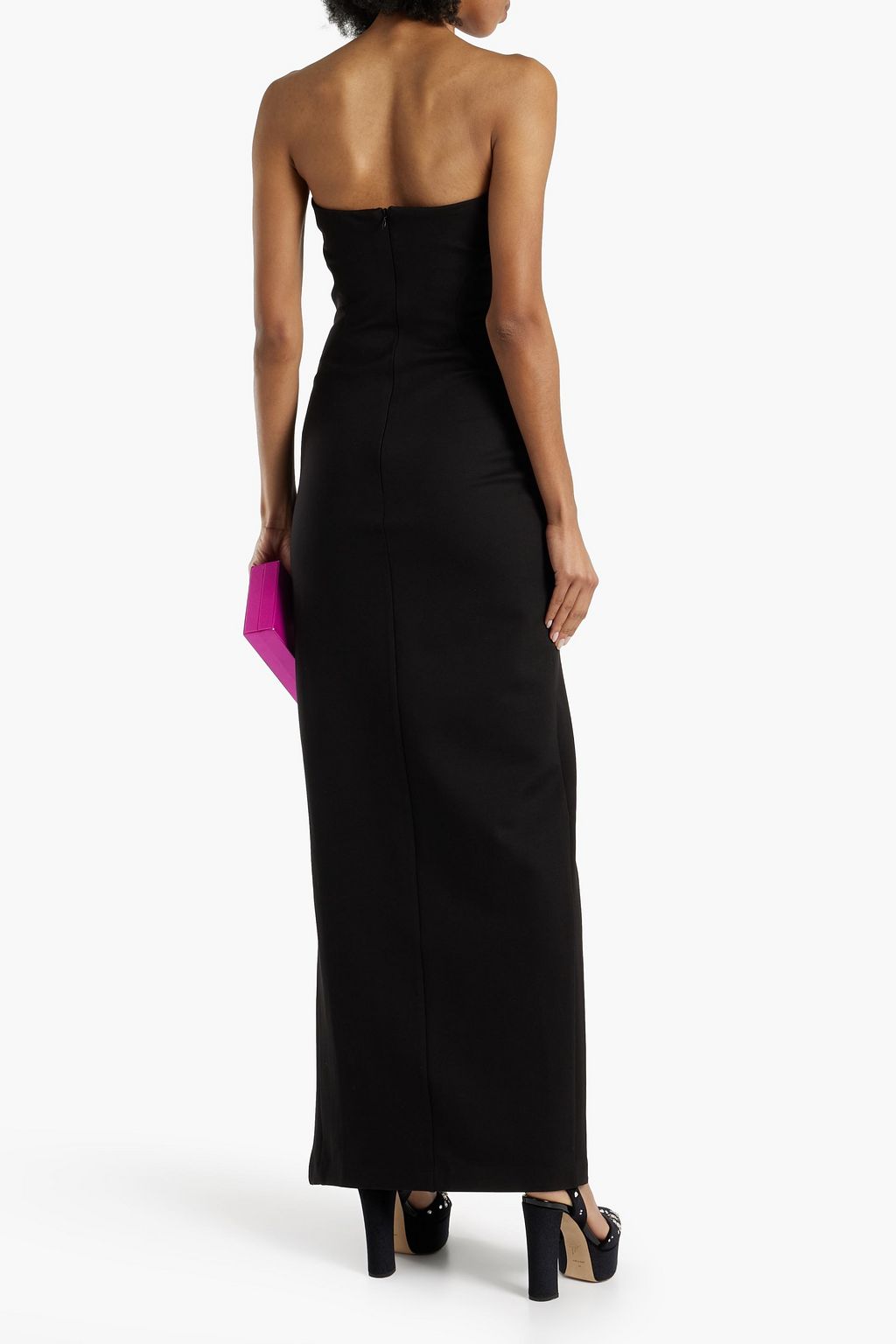 NICHOLAS Strapless cady gown