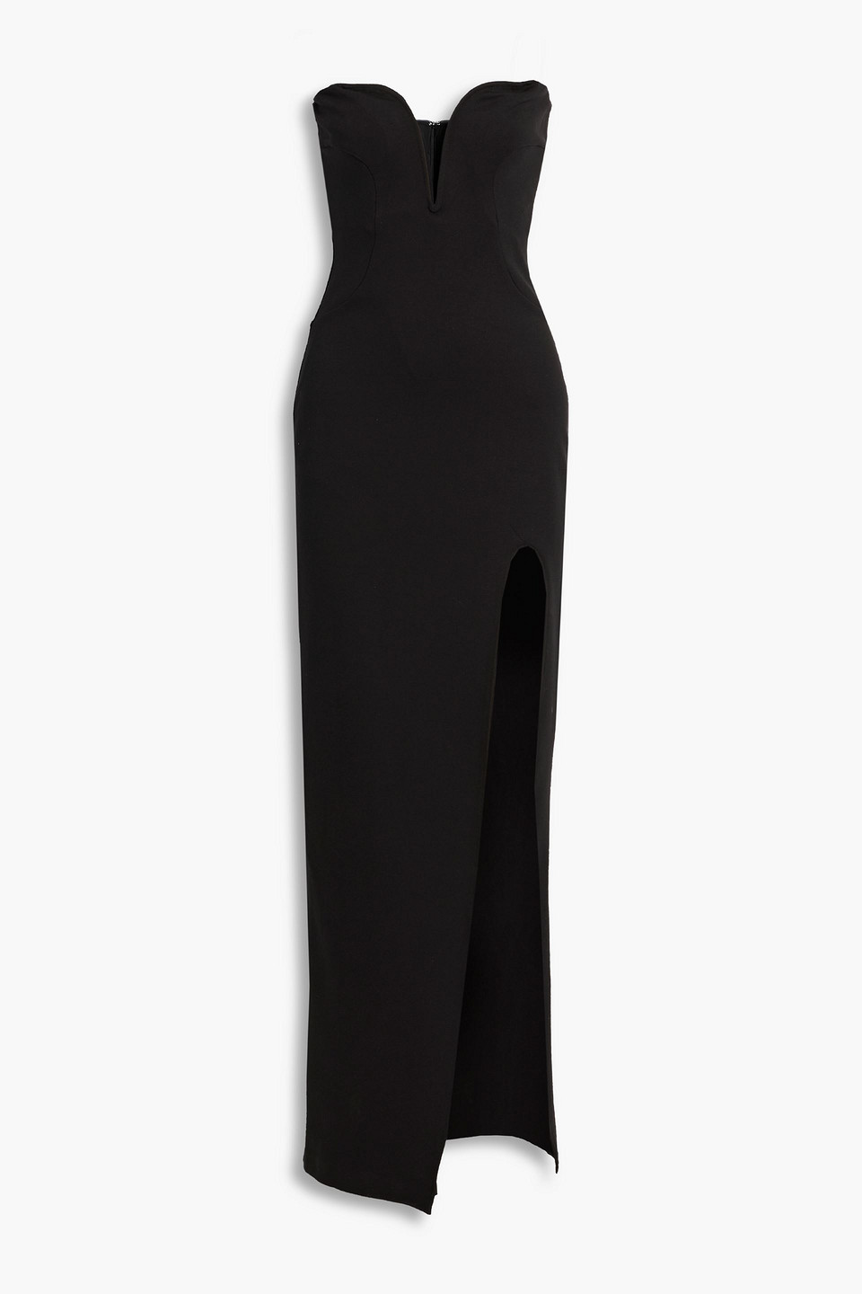 Nicholas Tena Strapless Cady Gown In Black