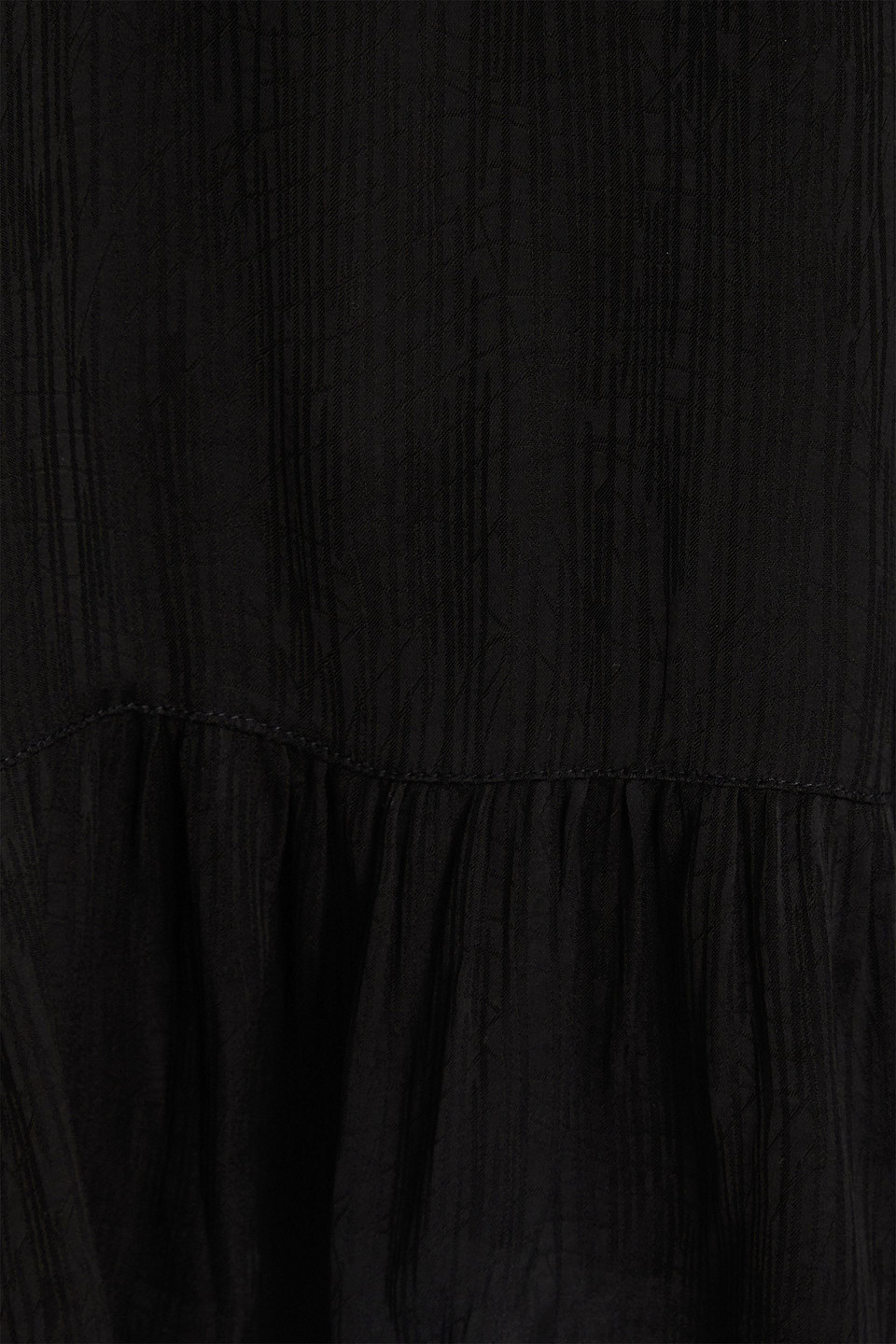 Iro Bilam Lace-trimmed Plissé Crepe De Chine Mini Dress In Black