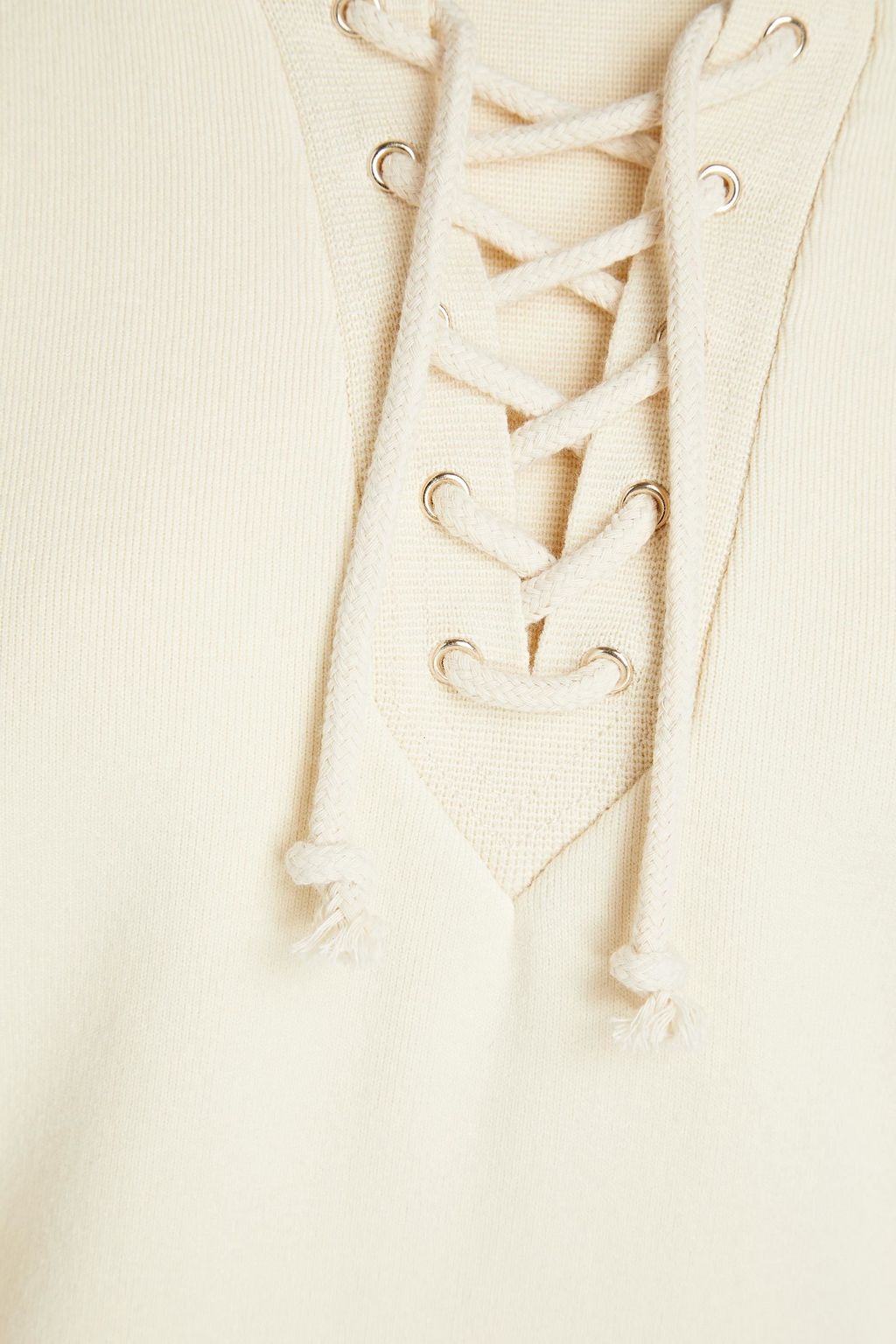 SANDRO Strickpullover mit Schnürung