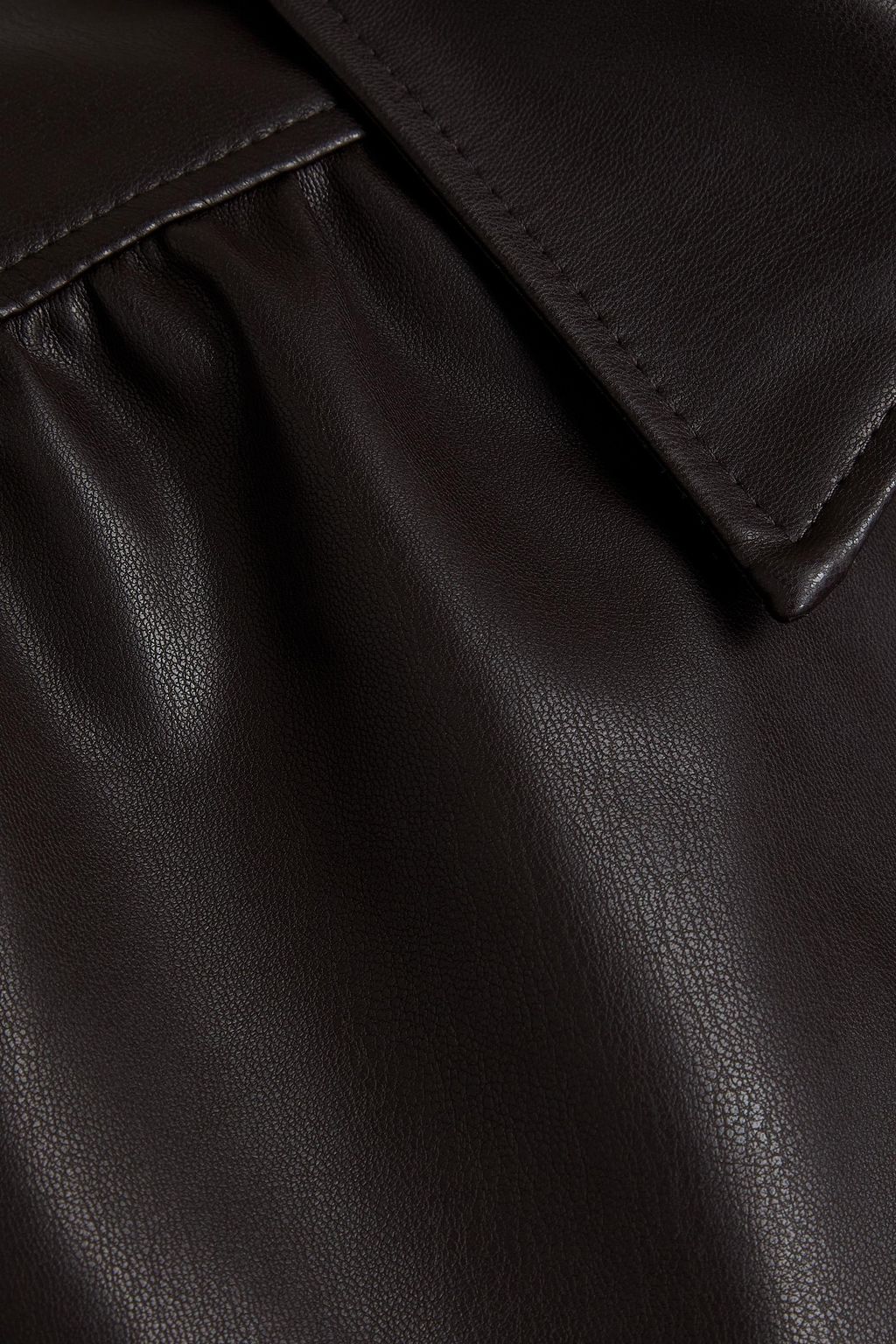 BA&SH Fina faux leather shirt