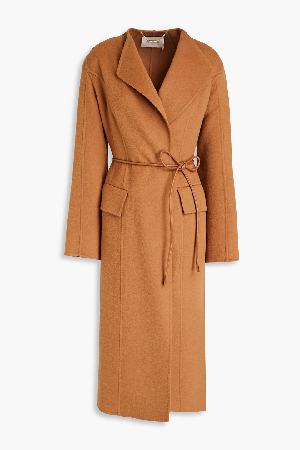 Zimmermann Brushed Wool-felt Coat In Camel