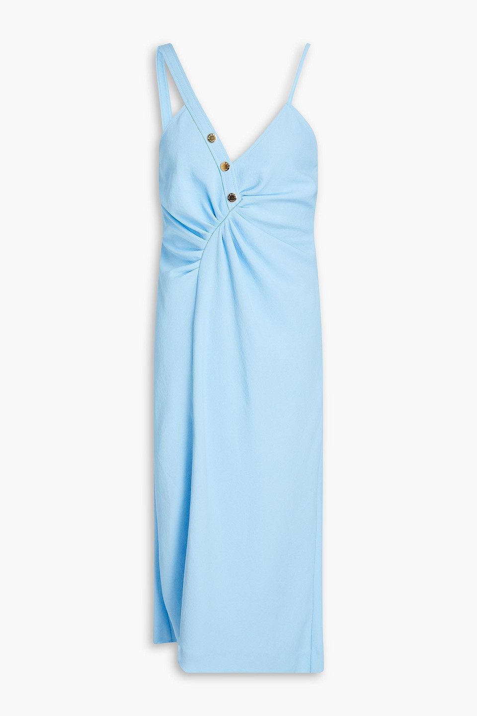 Sandro Woman Midi Dress Light Blue Size 10 Polyester