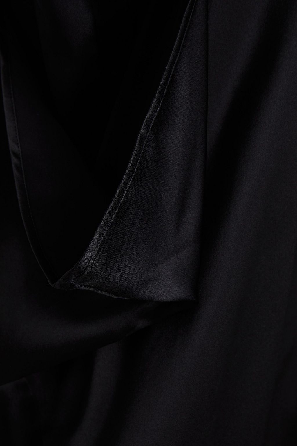 TOTEME Draped silk-satin top