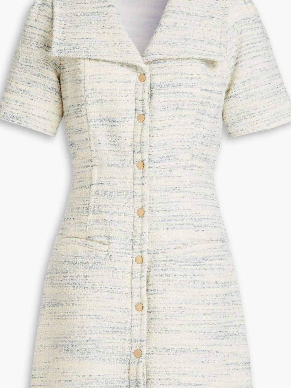 cotton-blend tweed mini dress