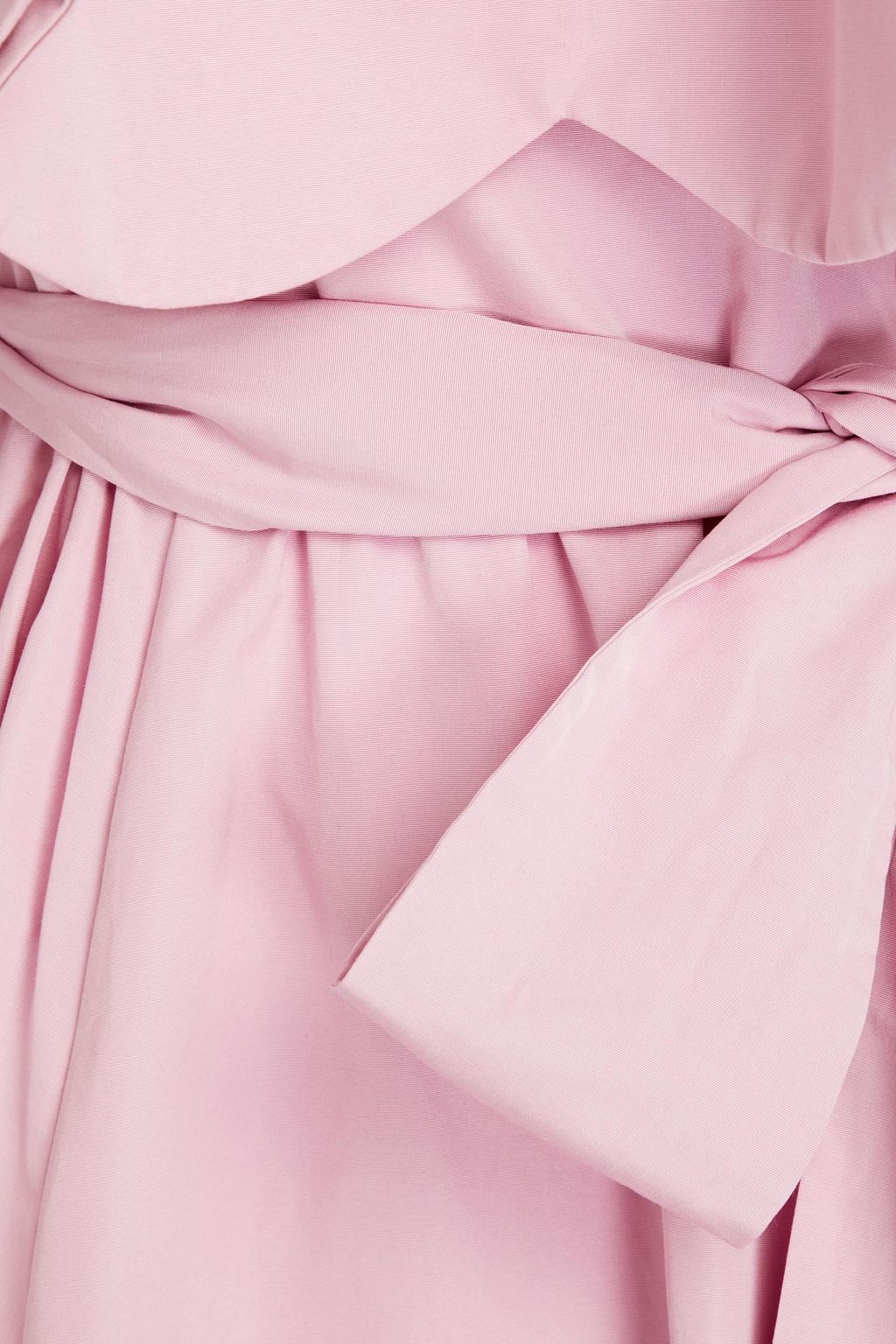 VALENTINO GARAVANI Off-the-shoulder cotton-blend drill gown