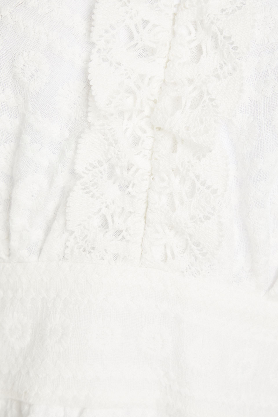 Sandro Gianni Embroidered Cotton Mini Dress In White