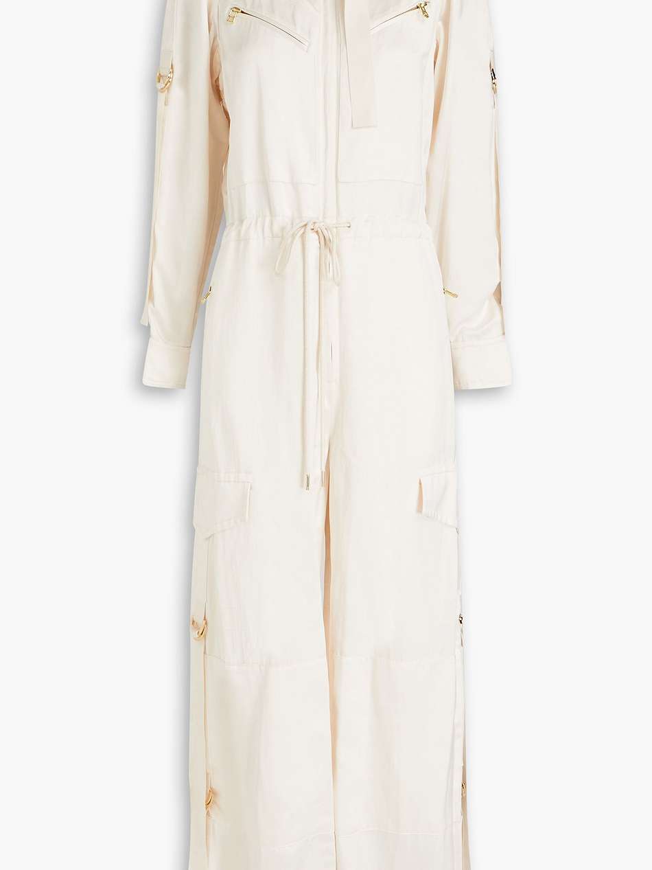 satin wide-leg jumpsuit