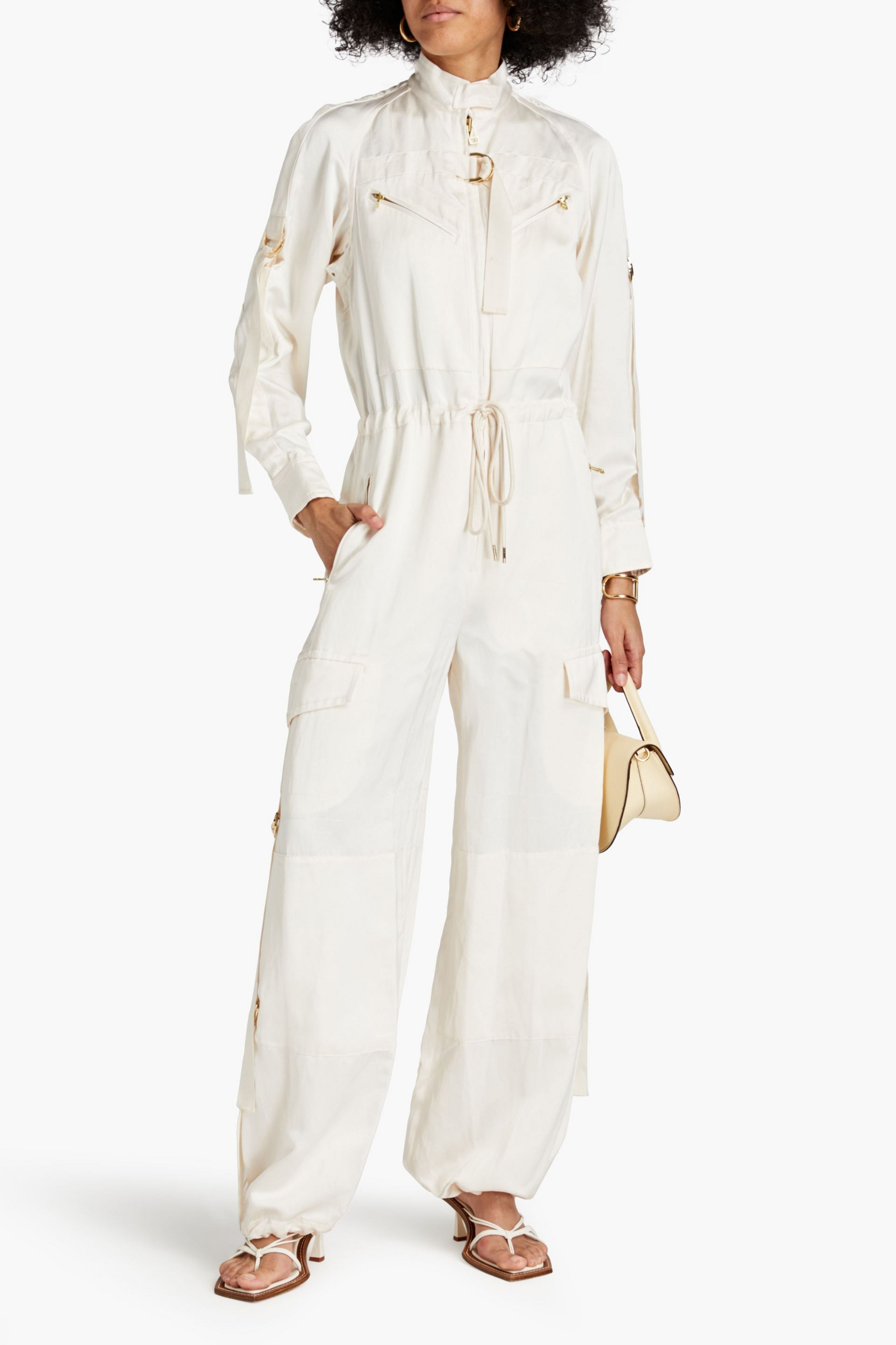 Zimmermann Satin wide-leg jumpsuit