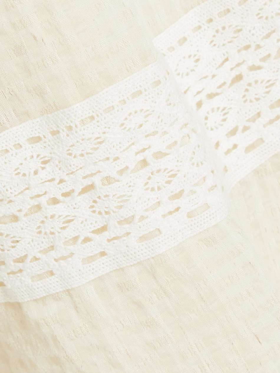 cutout seersucker mini dress