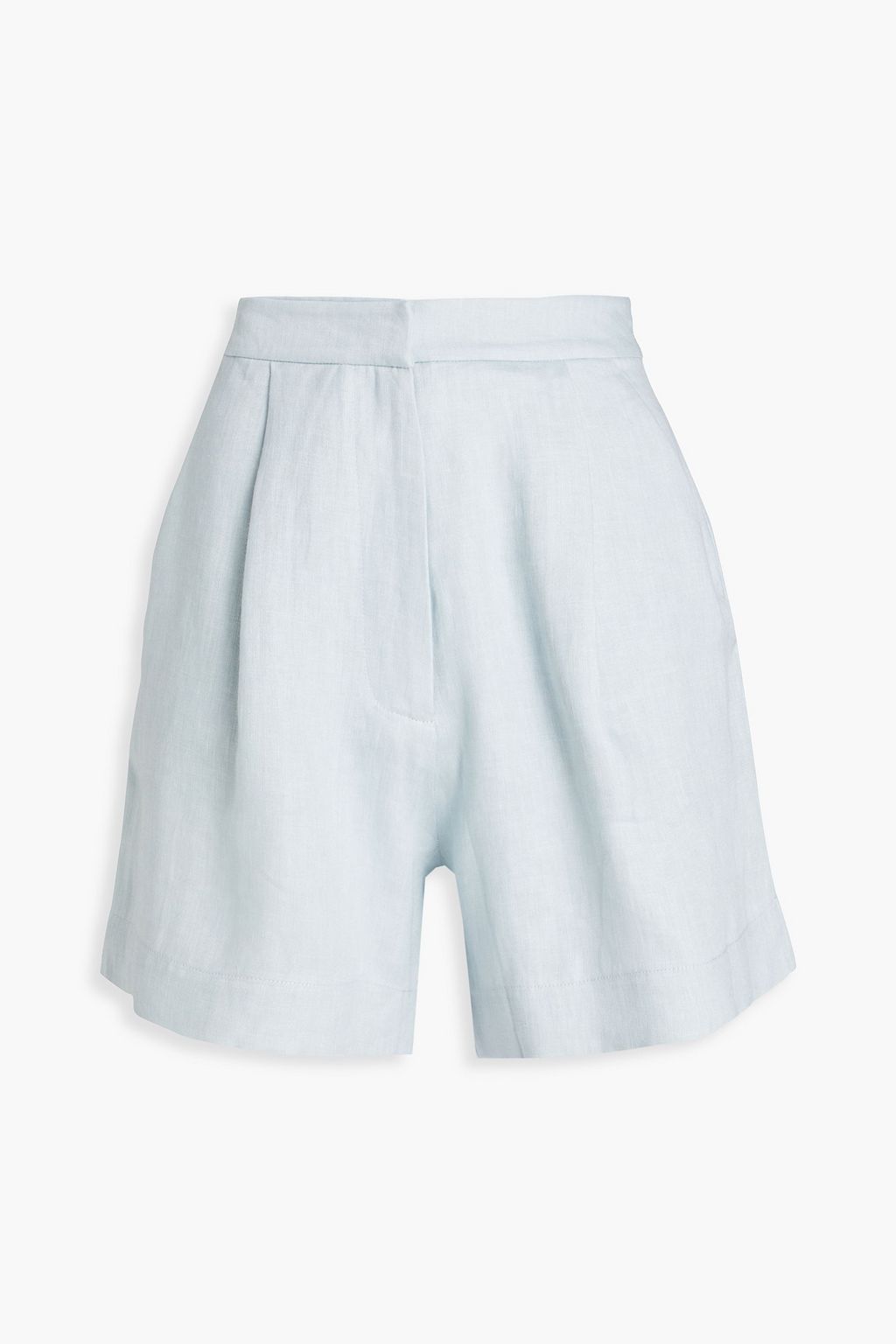 Madrid pleated organic linen shorts