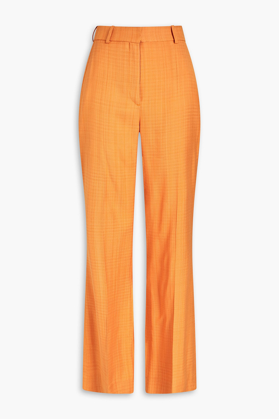 Sandro Grain De Poudre Flared Trousers In Orange