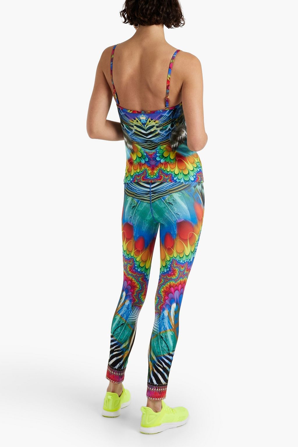 CAMILLA Printed stretch-jersey tank