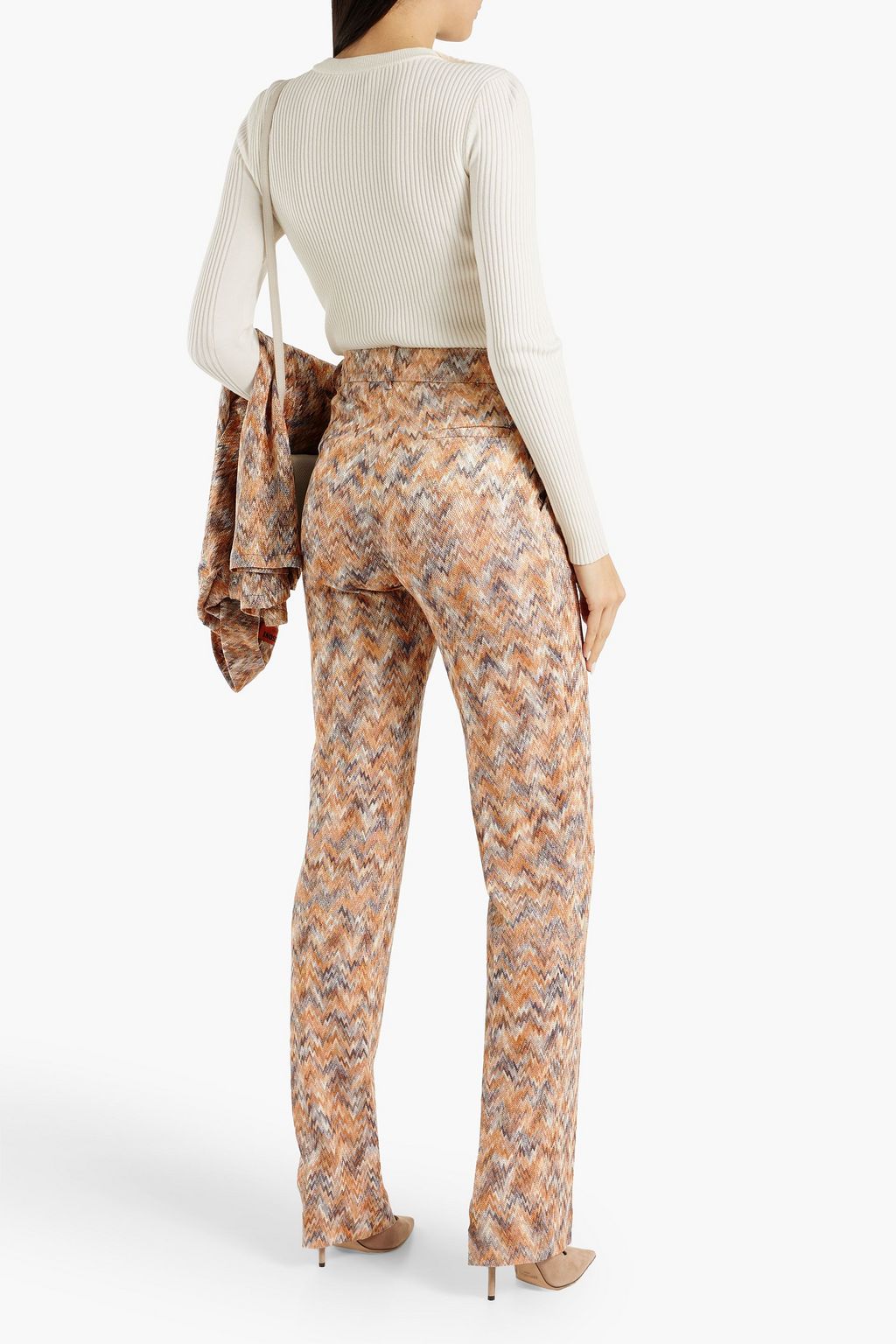 MISSONI Crochet-knit straight-leg pants