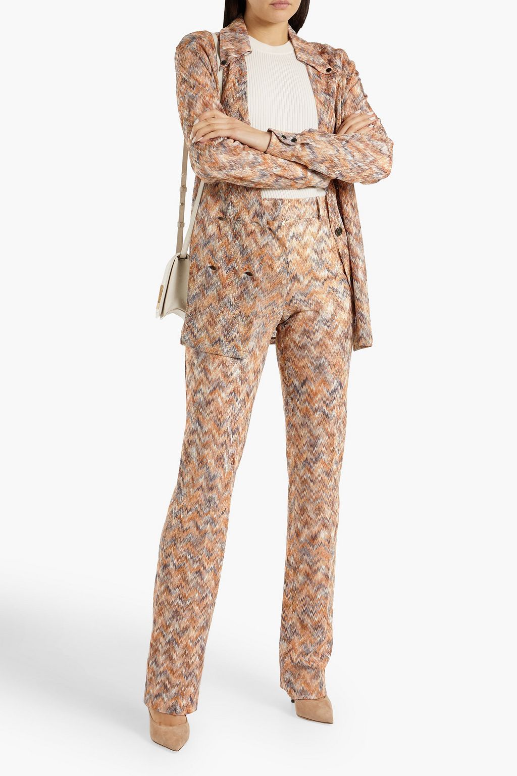 MISSONI Crochet-knit straight-leg pants