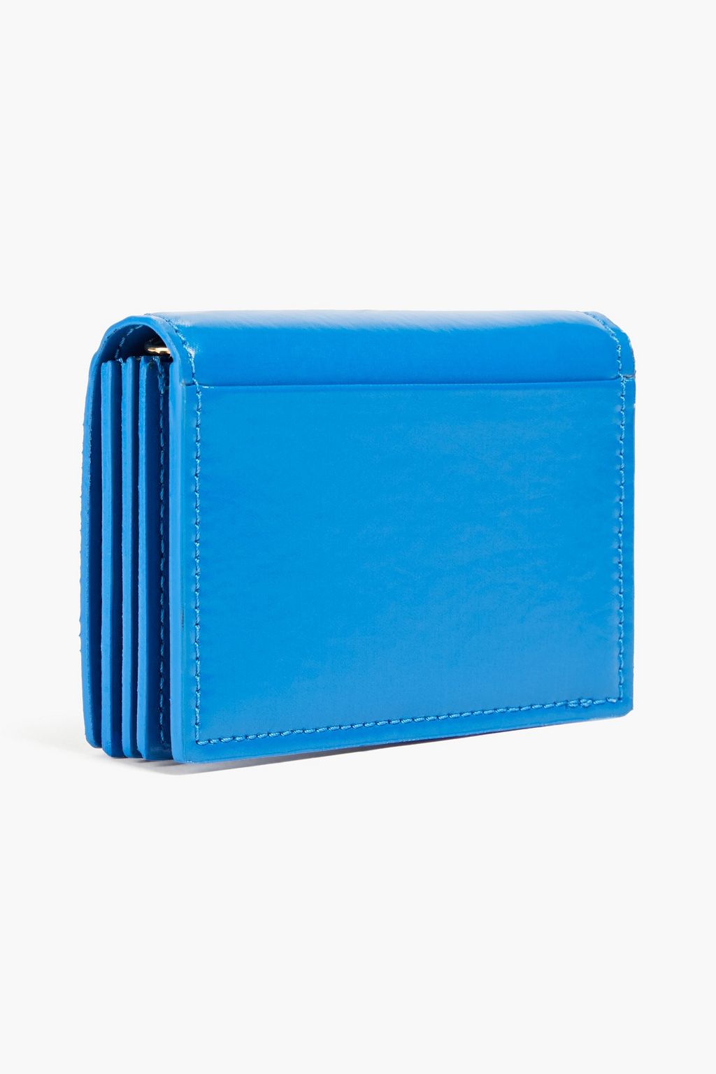 NANUSHKA Kingsley vegan patent-leather cardholder