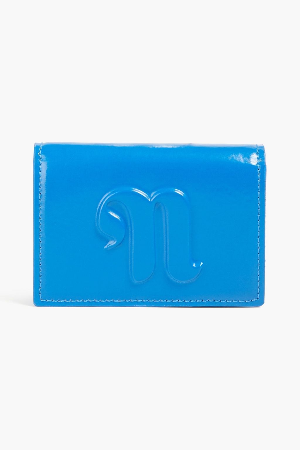 NANUSHKA Kingsley vegan patent-leather cardholder