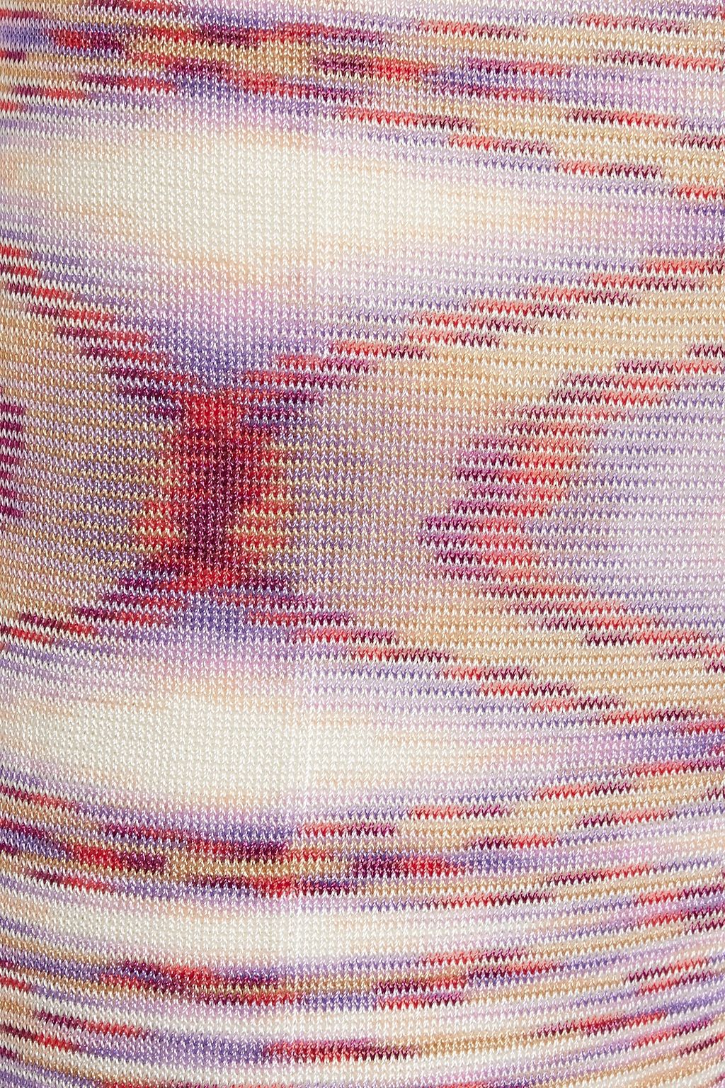 MISSONI Space-dyed crochet-knit wool-blend wide-leg pants