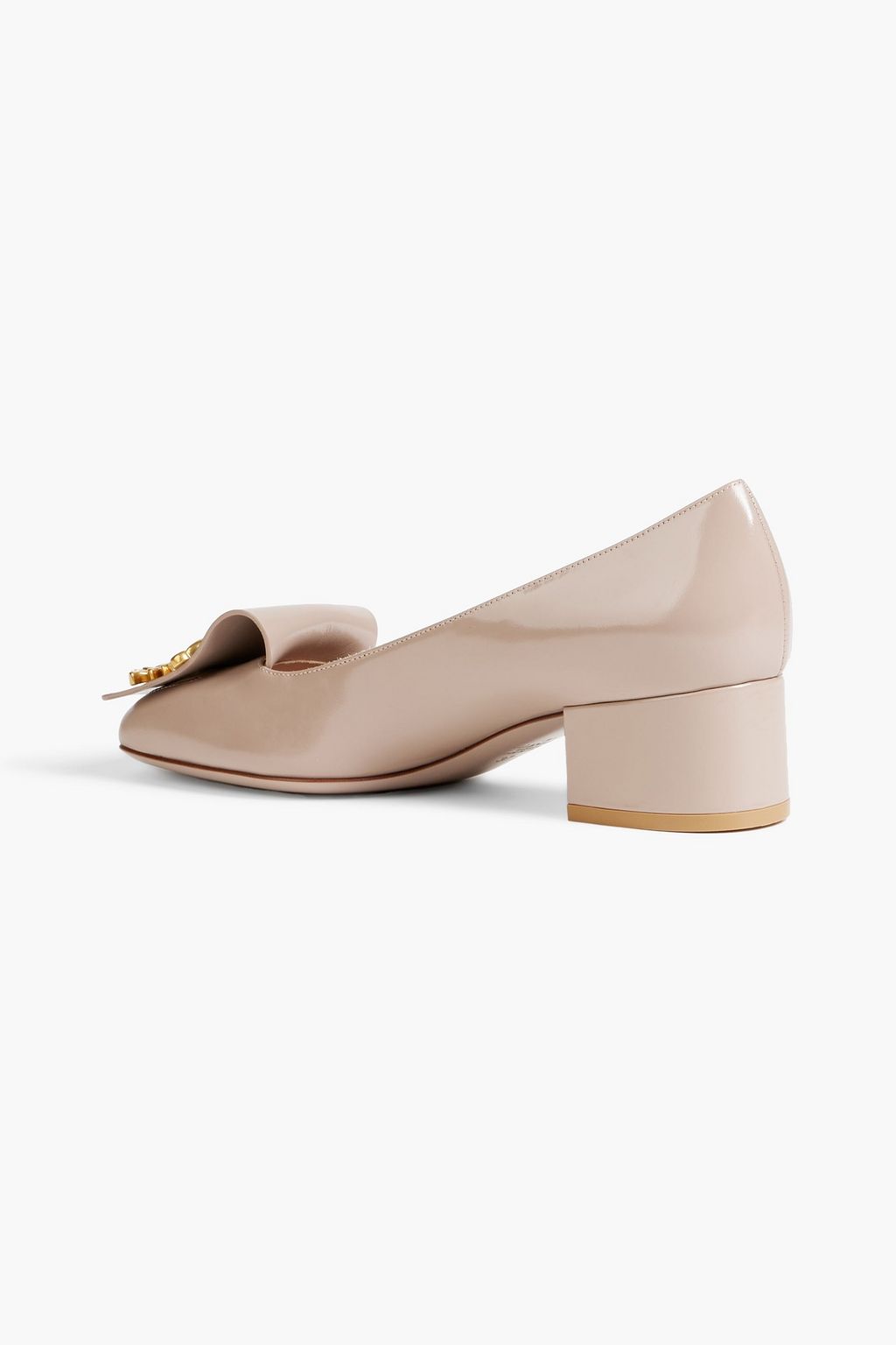 VALENTINO GARAVANI Embellished patent-leather pumps