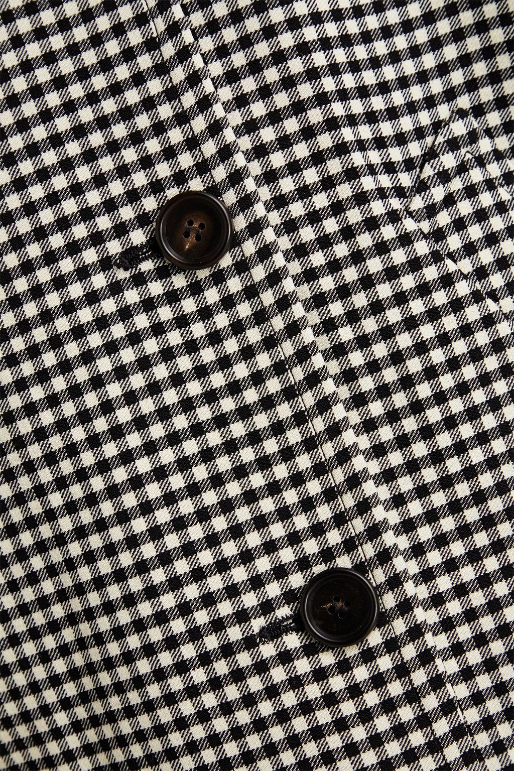 MARNI Reversible gingham wool-blend twill jacket