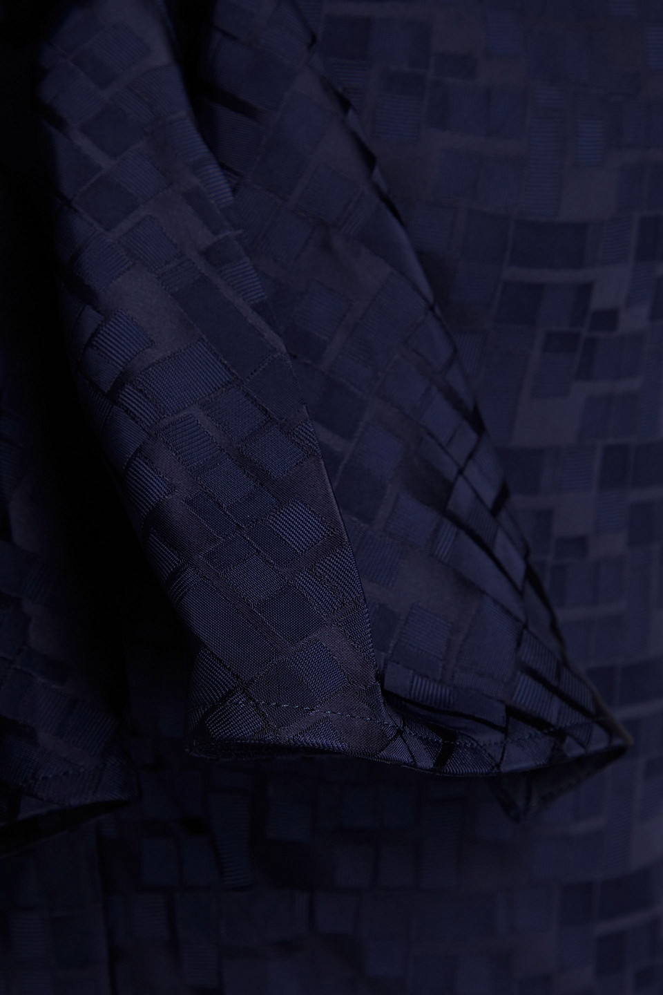 Marni Jacquard Tie-detail Midi Dress In Navy