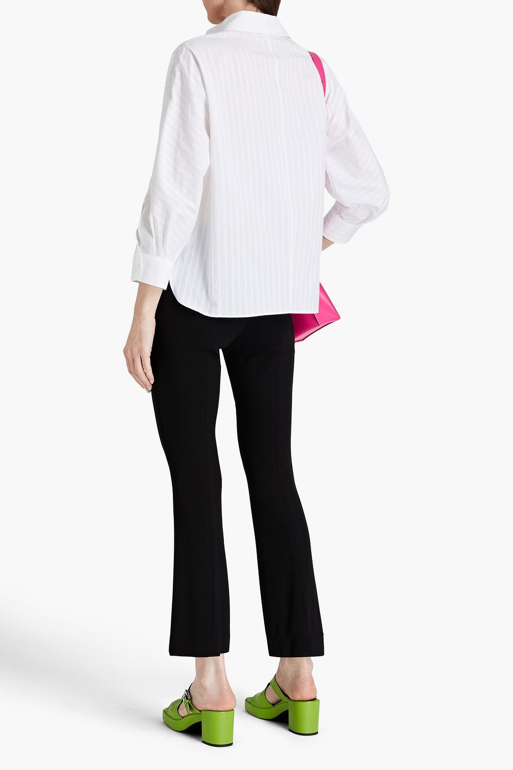 MARNI Embroidered cotton-poplin shirt