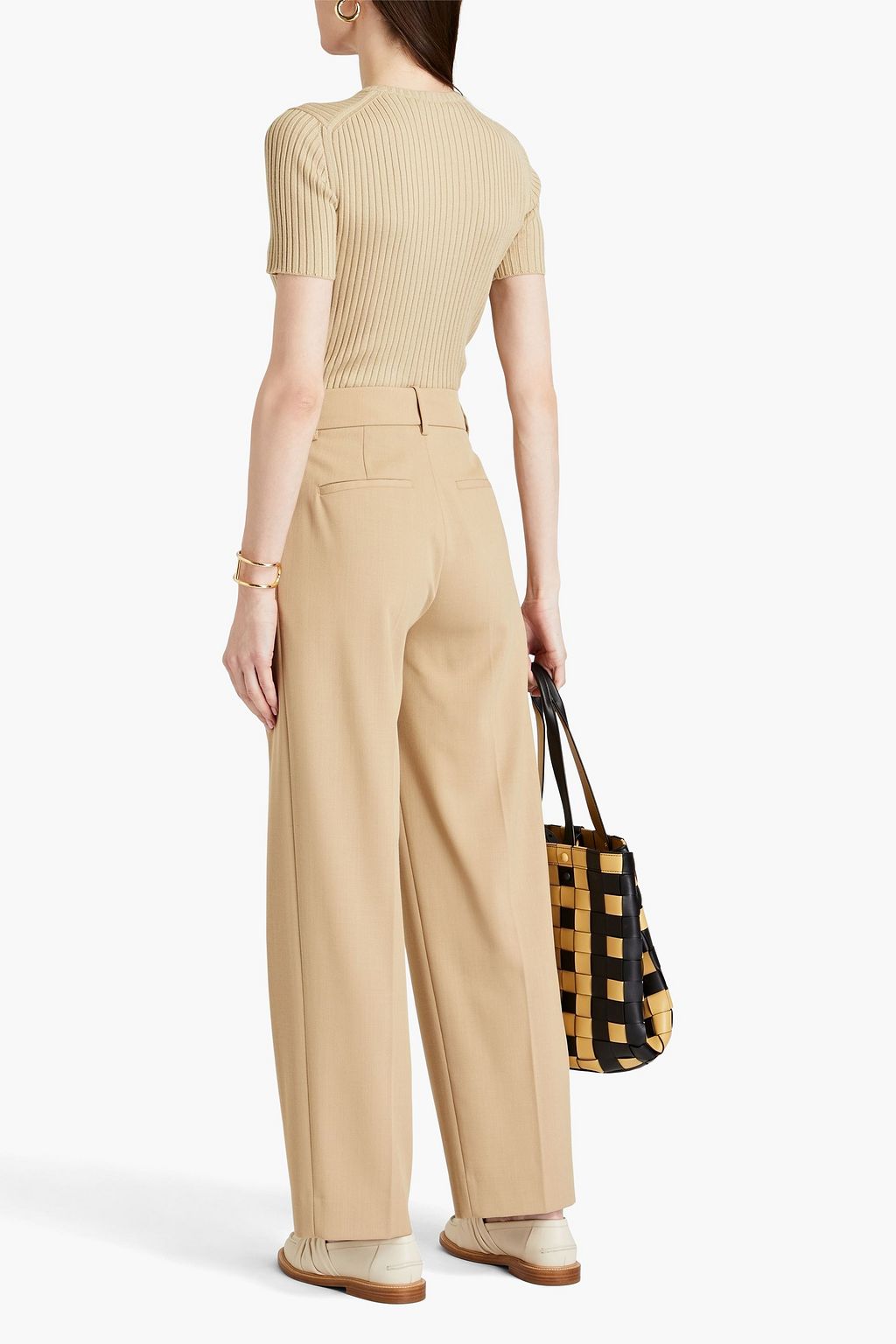 CHLOÉ Ribbed wool and cashmere top