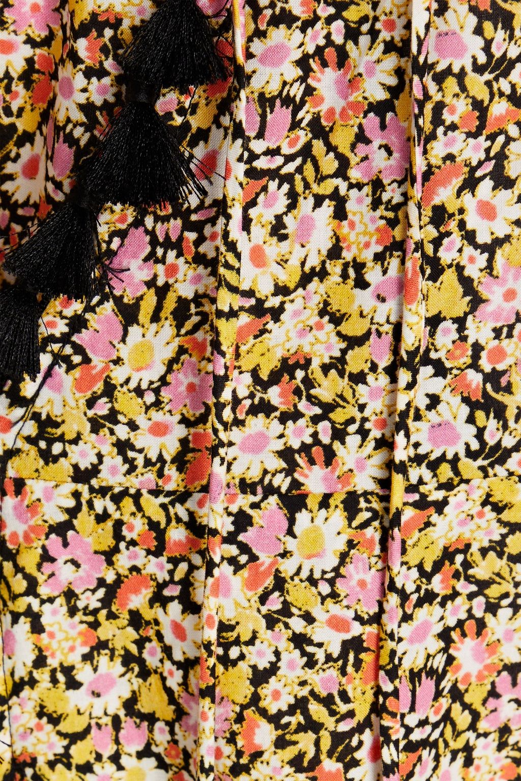 MARYSIA Wrap-effect floral-print cotton midi dress