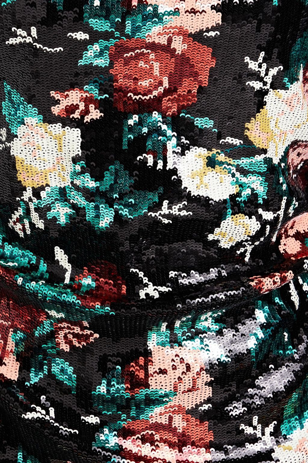DOLCE&GABBANA チュール ミニワンピース ルーシュ入り スパンコール付き