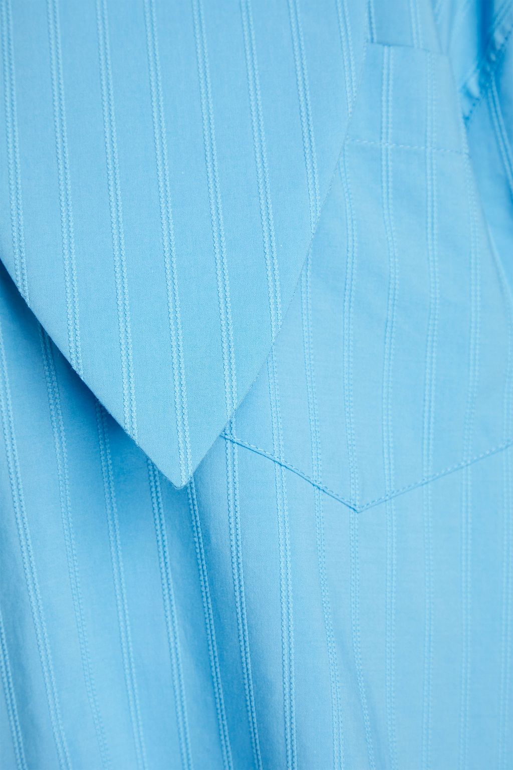 Embroidered cotton-poplin shirt