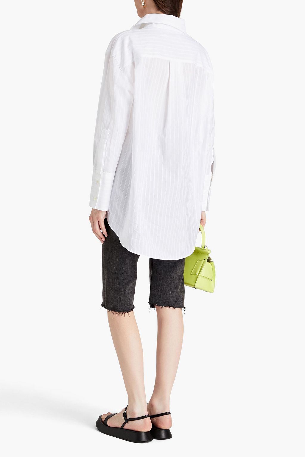 MARNI Embroidered cotton-poplin shirt