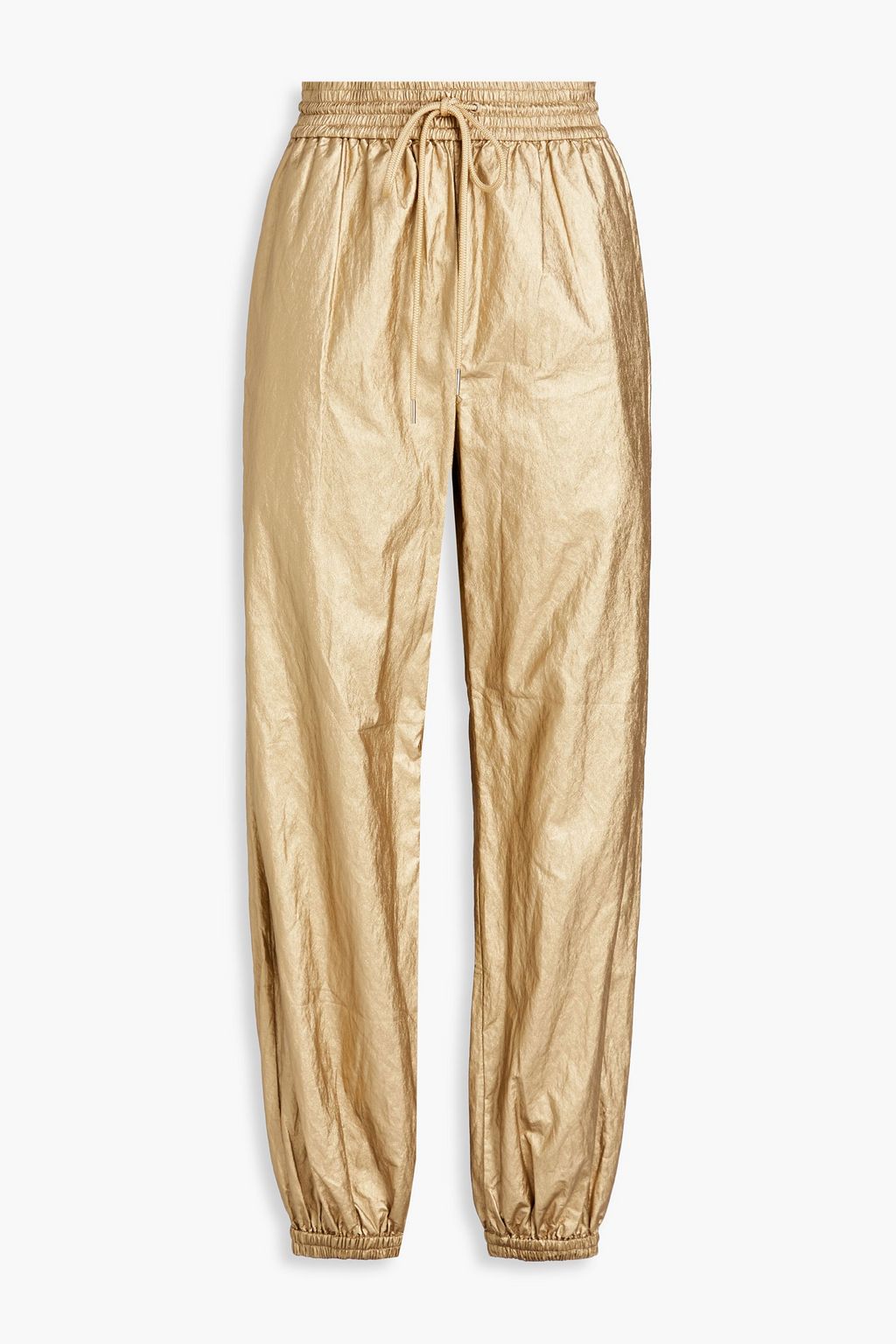 GOLD CRAPE TWILL DRAW STRING PANTS - その他