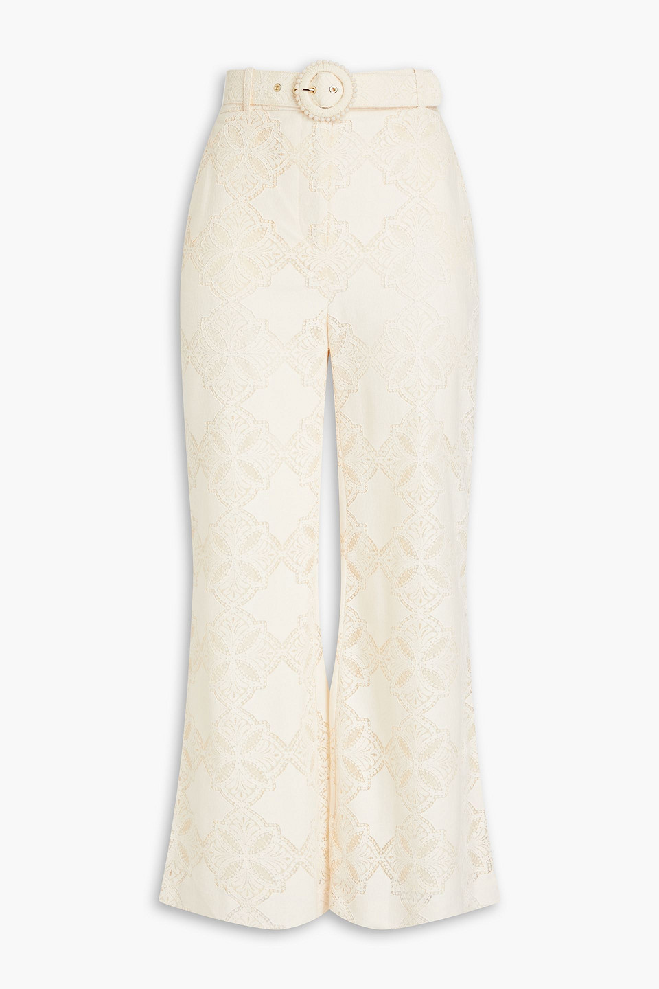 Zimmermann Beige Cotton Flared Pants