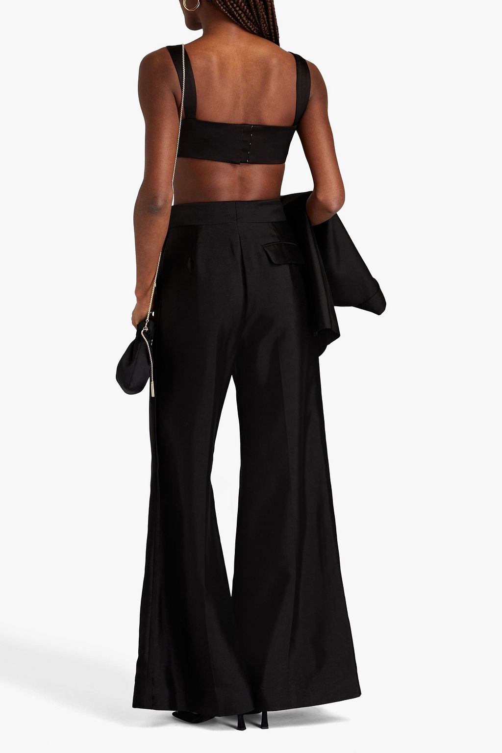 ZIMMERMANN Dancer wool and silk-blend flared pants