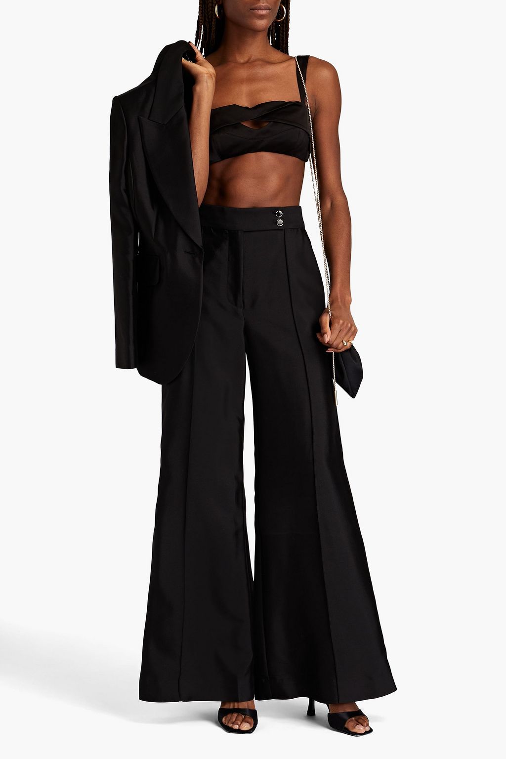 ZIMMERMANN Dancer wool and silk-blend flared pants