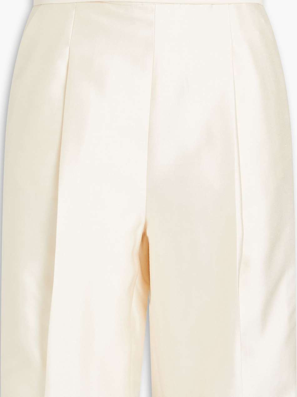 wool and silk-blend shorts