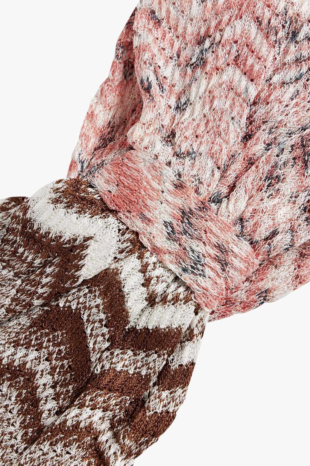 MISSONI Knotted crochet-knit headband