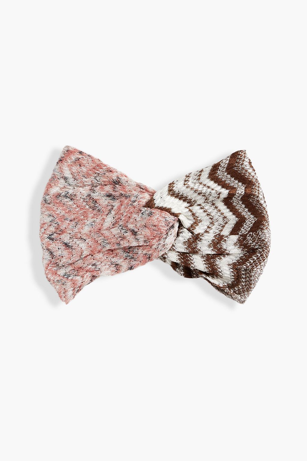 MISSONI Knotted crochet-knit headband