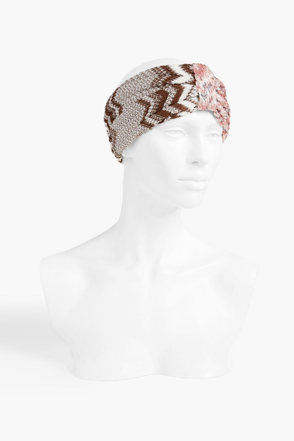 MISSONI Knotted crochet-knit headband