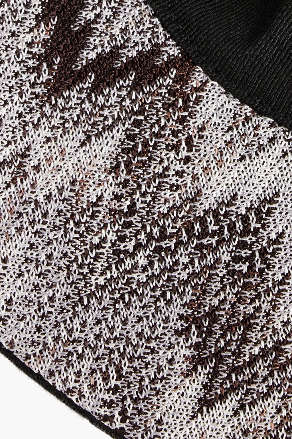 MISSONI Mesh-paneled jacquard-knit baseball cap