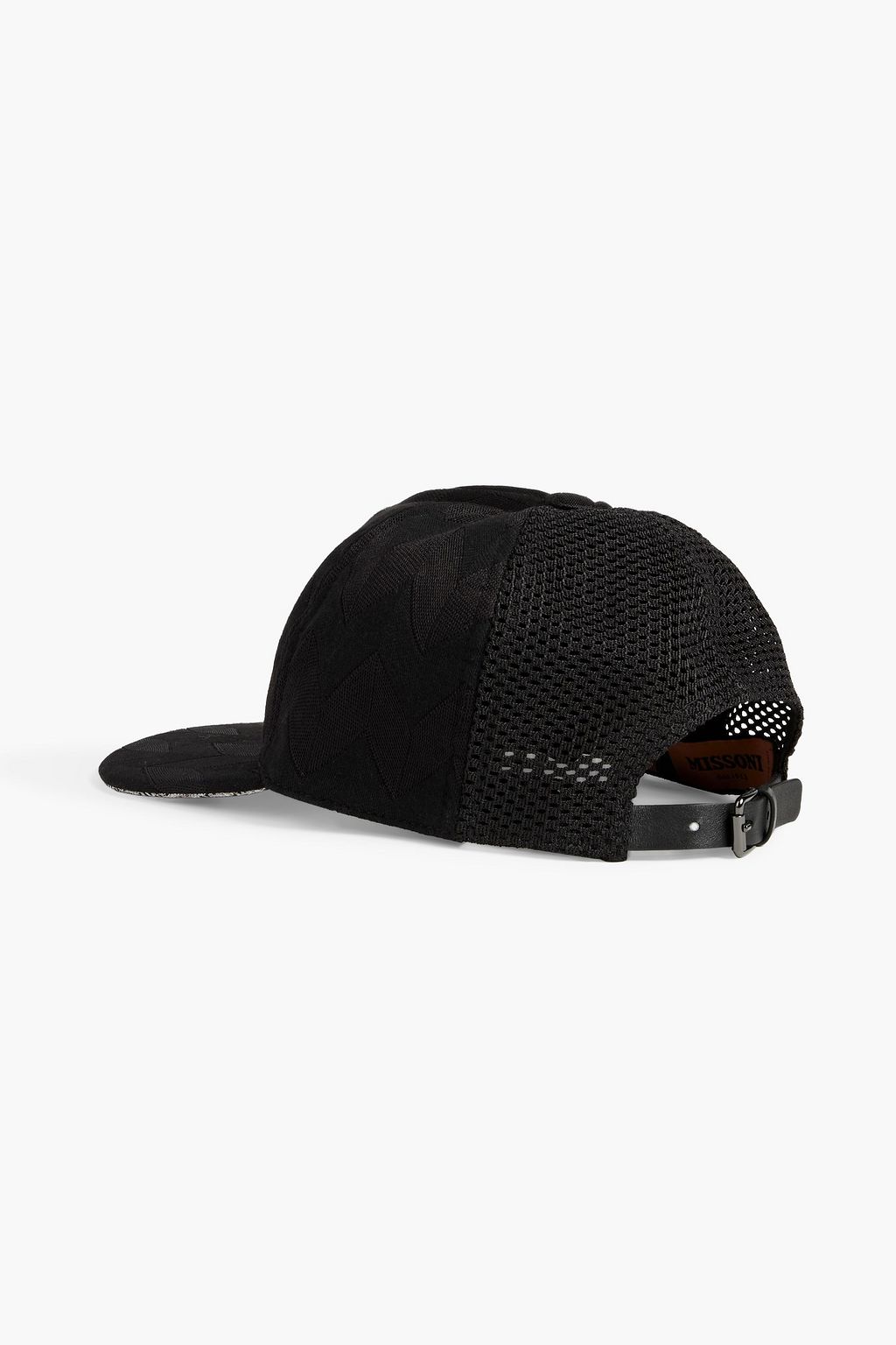 MISSONI Mesh-paneled jacquard-knit baseball cap