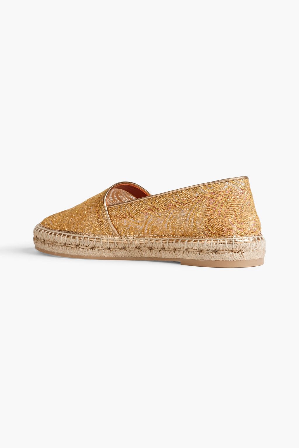 MISSONI Metallic crochet-knit espadrilles